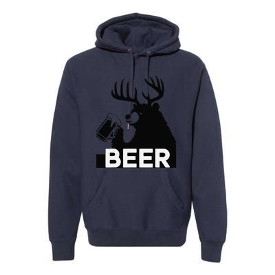 Beer Deer Premium Hoodie