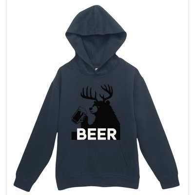 Beer Deer Urban Pullover Hoodie