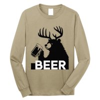 Beer Deer Long Sleeve Shirt