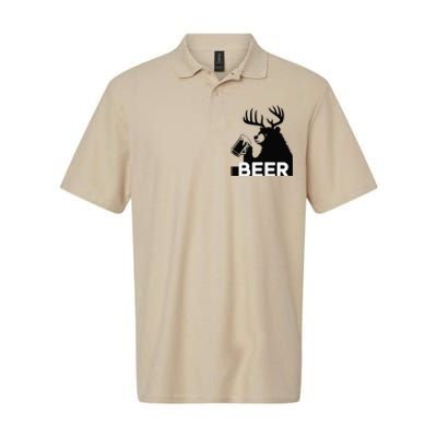 Beer Deer Softstyle Adult Sport Polo