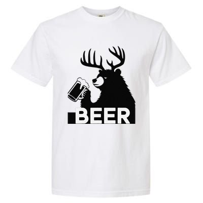 Beer Deer Garment-Dyed Heavyweight T-Shirt