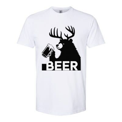 Beer Deer Softstyle CVC T-Shirt