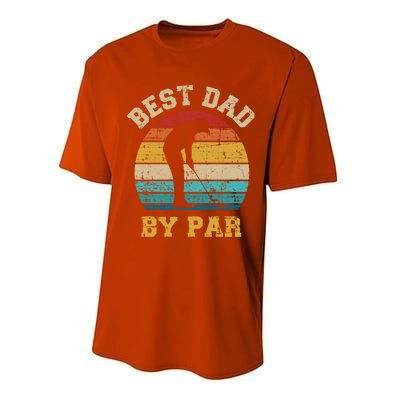 Best Dad By Par Gift For Golfer Daddy Father's Day Gift Performance Sprint T-Shirt