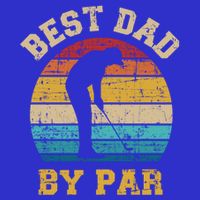 Best Dad By Par Gift For Golfer Daddy Father's Day Gift 16 in Basic Backpack