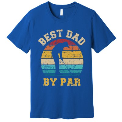 Best Dad By Par Gift For Golfer Daddy Father's Day Gift Premium T-Shirt