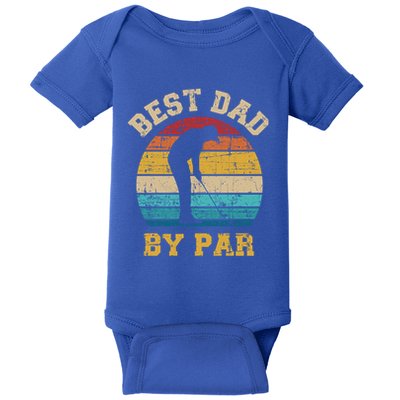 Best Dad By Par Gift For Golfer Daddy Father's Day Gift Baby Bodysuit