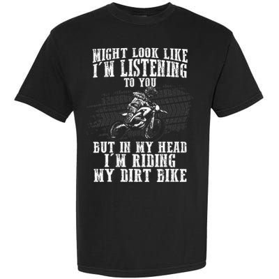 Best Dirt Bike Art Dirtbike Motorcycle Riding Garment-Dyed Heavyweight T-Shirt