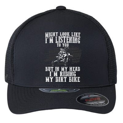 Best Dirt Bike Art Dirtbike Motorcycle Riding Flexfit Unipanel Trucker Cap