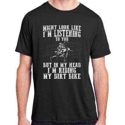 Best Dirt Bike Art Dirtbike Motorcycle Riding Adult ChromaSoft Performance T-Shirt