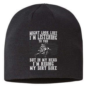 Best Dirt Bike Art Dirtbike Motorcycle Riding Sustainable Beanie