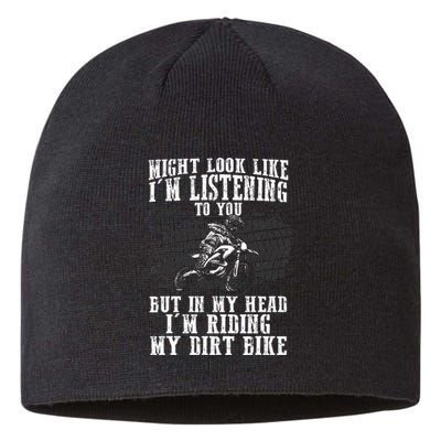 Best Dirt Bike Art Dirtbike Motorcycle Riding Sustainable Beanie