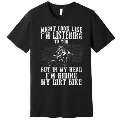 Best Dirt Bike Art Dirtbike Motorcycle Riding Premium T-Shirt