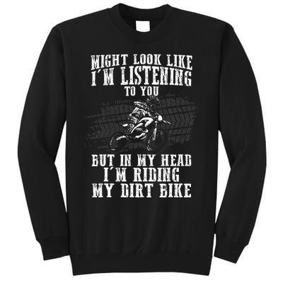 Best Dirt Bike Art Dirtbike Motorcycle Riding Tall Sweatshirt