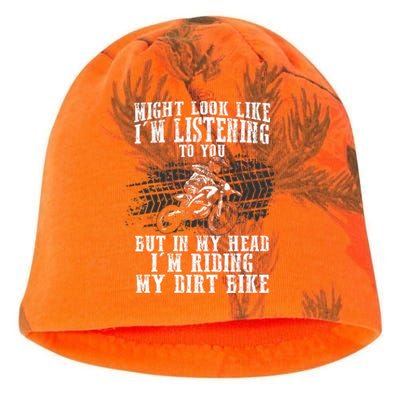 Best Dirt Bike Art Dirtbike Motorcycle Riding Kati - Camo Knit Beanie