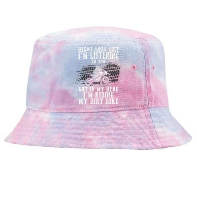 Best Dirt Bike Art Dirtbike Motorcycle Riding Tie-Dyed Bucket Hat