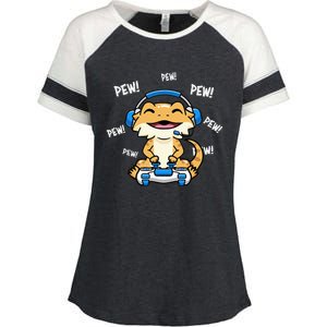 Bearded Dragon Enza Ladies Jersey Colorblock Tee