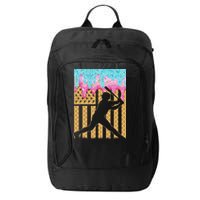 Baseball Drip Bat Boy Dripping Ice Cream American Flag City Backpack