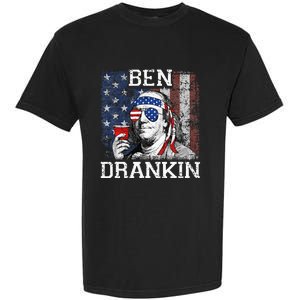 Ben Drankin Beer 4th of July Funny Patriotic USA Garment-Dyed Heavyweight T-Shirt