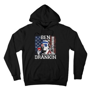 Ben Drankin Beer 4th of July Funny Patriotic USA Hoodie