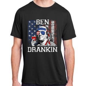 Ben Drankin Beer 4th of July Funny Patriotic USA Adult ChromaSoft Performance T-Shirt