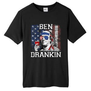 Ben Drankin Beer 4th of July Funny Patriotic USA Tall Fusion ChromaSoft Performance T-Shirt