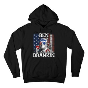 Ben Drankin Beer 4th Of July Funny Patriotic USA Hoodie