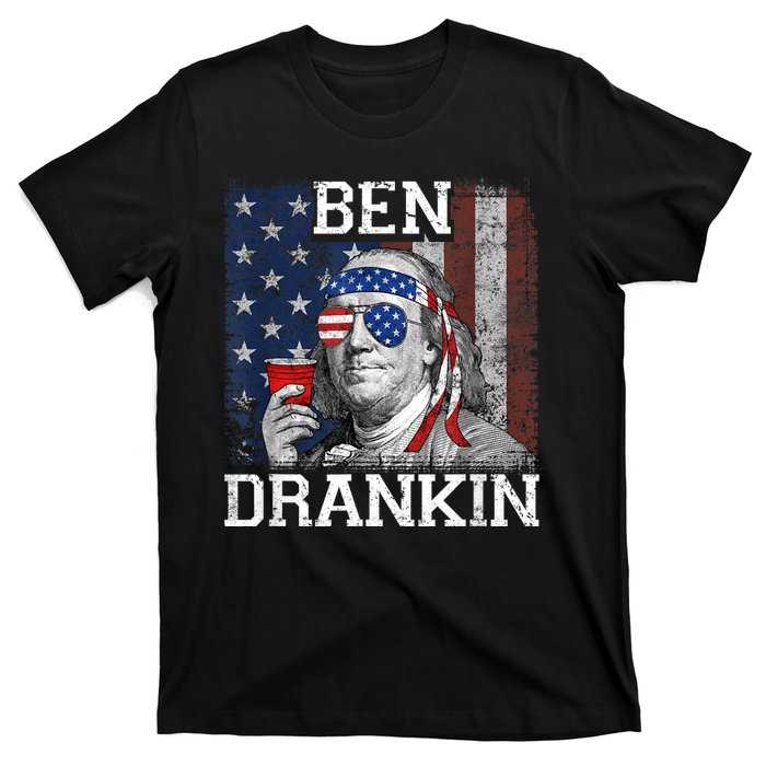 Ben Drankin Beer 4th Of July Funny Patriotic USA T-Shirt