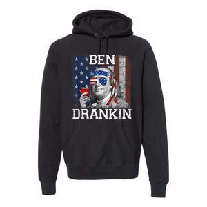 Ben Drankin Beer 4th Of July Funny Patriotic USA Premium Hoodie