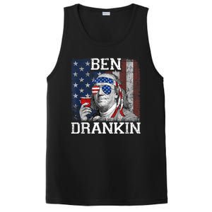 Ben Drankin Beer 4th Of July Funny Patriotic USA PosiCharge Competitor Tank