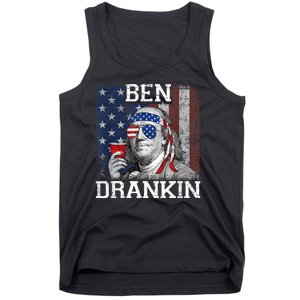 Ben Drankin Beer 4th Of July Funny Patriotic USA Tank Top