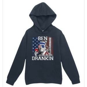 Ben Drankin Beer 4th Of July Funny Patriotic USA Urban Pullover Hoodie