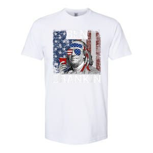 Ben Drankin Beer 4th Of July Funny Patriotic USA Softstyle CVC T-Shirt