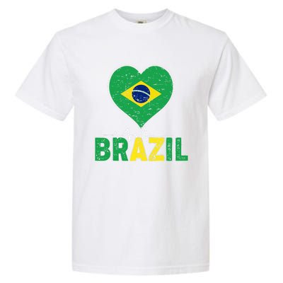 Brasil Design Brazilian Soccer Jerseys Outfits Brazil Soccer Garment-Dyed Heavyweight T-Shirt