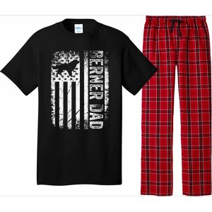 Bernese Dad Berner Mountain Dad American Us Flag Dog Pajama Set