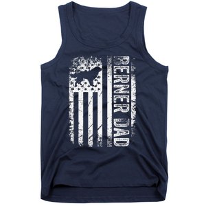 Bernese Dad Berner Mountain Dad American Us Flag Dog Tank Top