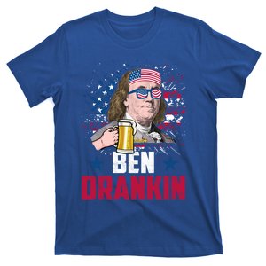 Ben Drankin Benjamin Franklin Ing American Flag July 4t Funny Gift T-Shirt