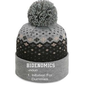 Bidenomics Definition Biden Economic Funny Anti Biden The Baniff Cuffed Pom Beanie