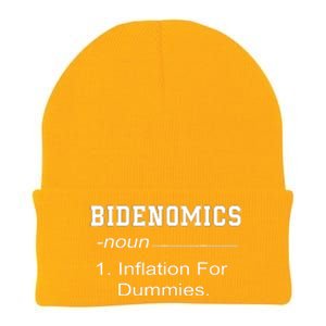 Bidenomics Definition Biden Economic Funny Anti Biden Knit Cap Winter Beanie