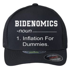 Bidenomics Definition Biden Economic Funny Anti Biden Flexfit Unipanel Trucker Cap