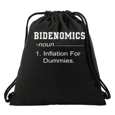 Bidenomics Definition Biden Economic Funny Anti Biden Drawstring Bag