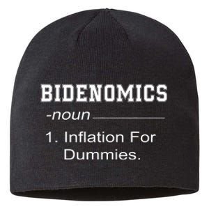 Bidenomics Definition Biden Economic Funny Anti Biden Sustainable Beanie