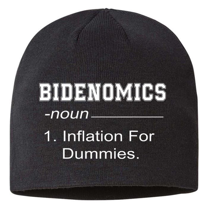 Bidenomics Definition Biden Economic Funny Anti Biden Sustainable Beanie