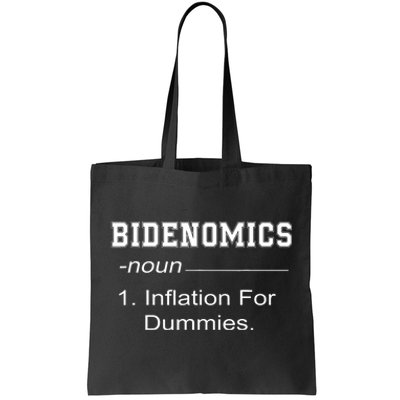 Bidenomics Definition Biden Economic Funny Anti Biden Tote Bag