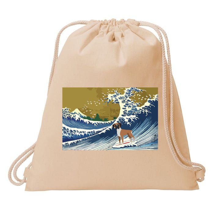 Boxer Dog Drawstring Bag