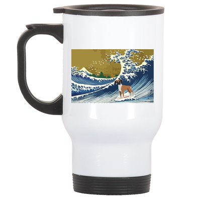 Boxer Dog Stainless Steel Travel Mug