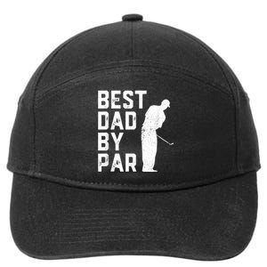 Best Dad By Par 7-Panel Snapback Hat