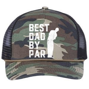 Best Dad By Par Retro Rope Trucker Hat Cap