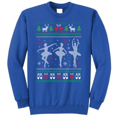 Ballet Dancer Ballerina Ugly Christmas Sweater Pointe Shoe Gift Sweatshirt