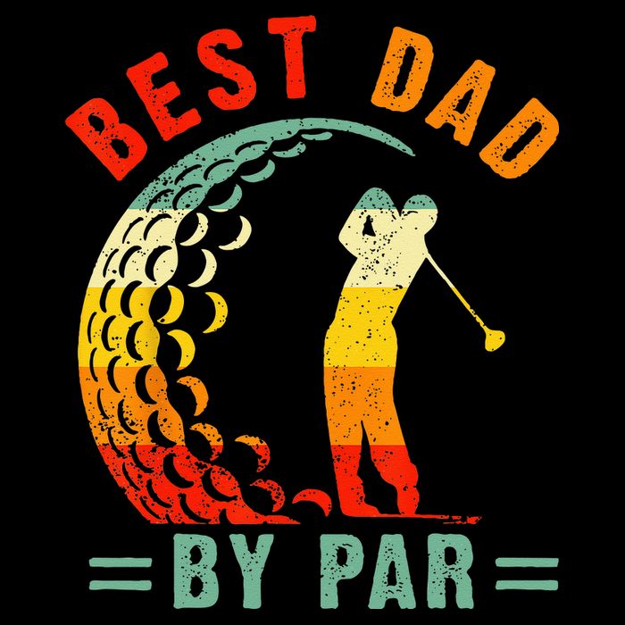 Best Dad By Par Funny Golf Daddy Fathers Day US Flag Gifts City Backpack