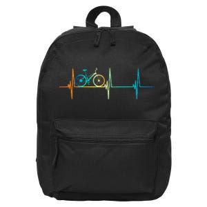 Bicycle Driving Bicyclist Cyclist Bike Rider 16 in Basic Backpack